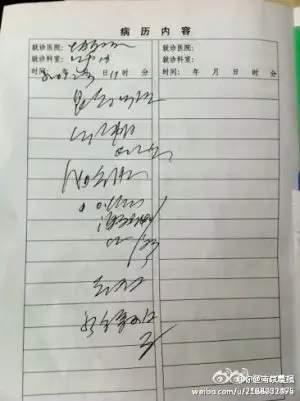 天书病历卷土重来 网友吐槽:这真的不是密码吗