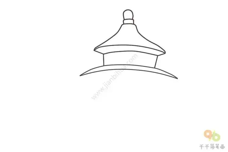 天坛简笔画步骤图简单好画