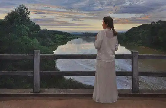 《早晨》刘涛 油画 130x195cm .jpg