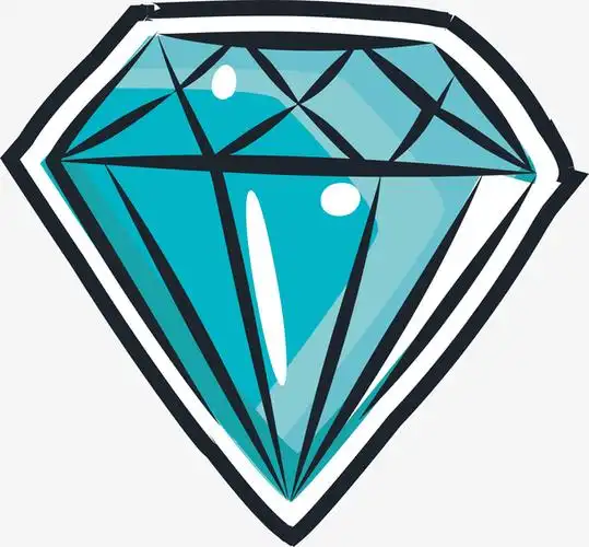 矢量蓝色钻石免抠素材免费下载_觅元素51yuansu.com