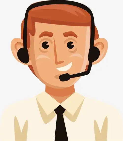 矢量图水彩卡通播音员