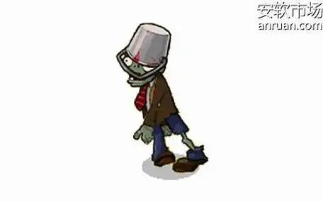 未来僵尸铁桶简笔画