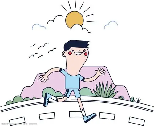 关键词:卡通跑步运动插画 儿童插画 卡通插画 手绘插画 可爱 运动插画