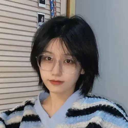 网红同款狼尾假发男女通用帅气日系鲻鱼头中性风时尚短发整顶发套