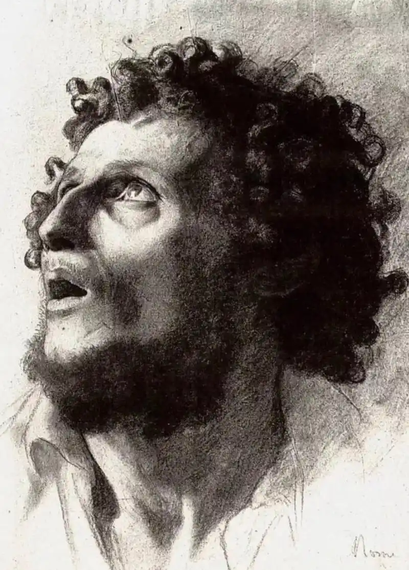 印象派大师一德加#素描 #人物肖像 #美术生 #一起学画画  - 抖音