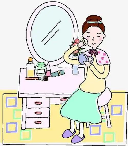 美女化妆图