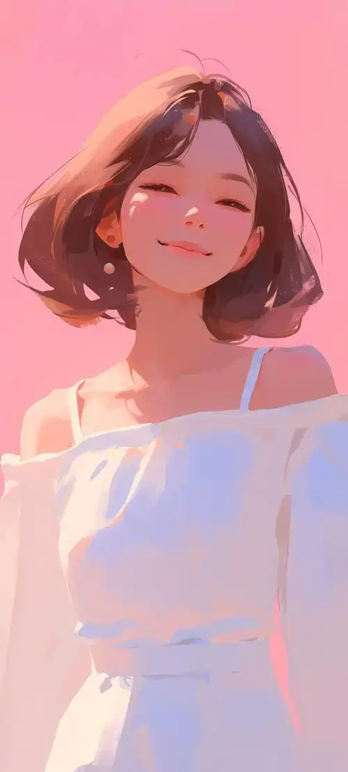 手机壁纸时尚潮流女孩插画壁纸高清版直接保存