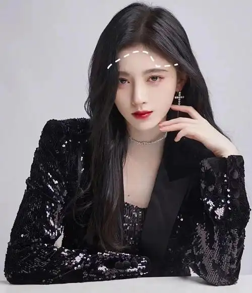 鞠婧祎完美发际线高颅顶头包脸的92密