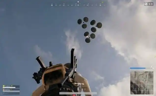 信号枪的作用:发射后,天上会24( ˊ53ˋ )29降落一个豪华空投包