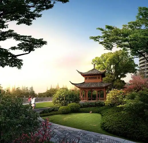景观园林效果图中的亭子设计有哪些优点