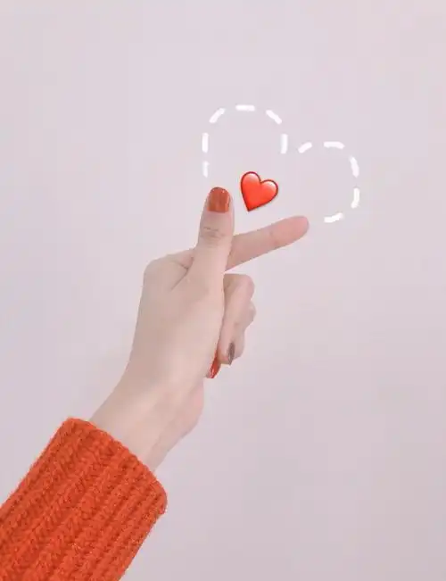 ins网红爱心手势p图教程