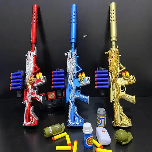 玩具m416五爪金龙皮肤儿童软弹枪可发射子弹电动玩具枪