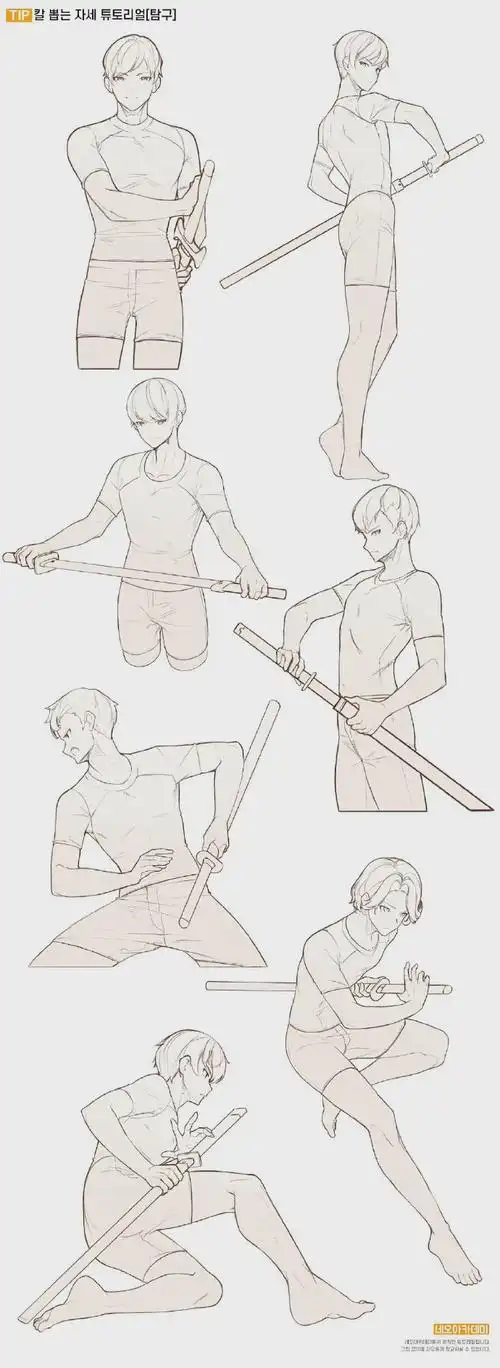 艺用人物线稿分享 动漫插画参考 neo_aca