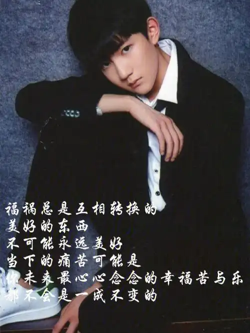 王源语录励志人生手写摘抄