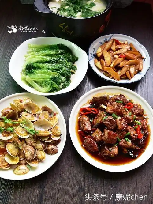 我做的四菜一汤,女儿说:"比餐厅好吃太多了,在家吃饭最爽!