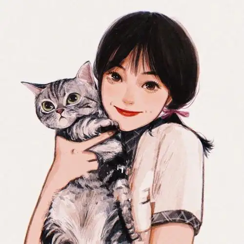 手绘女生头像这组也太好看了