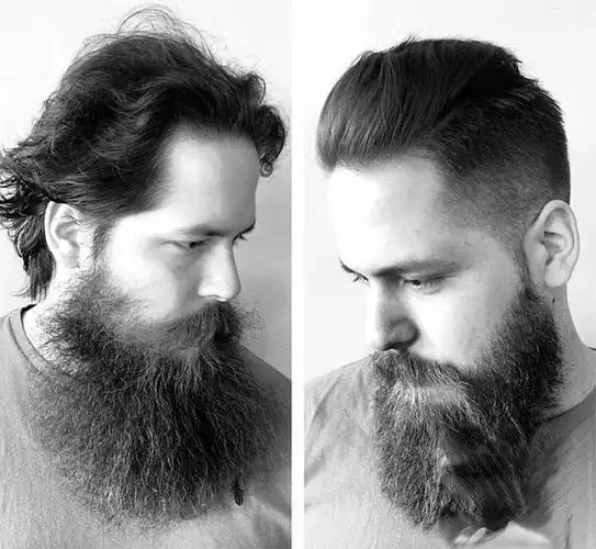 经典男士莫西干短发 两边剃寸头发型设计图片