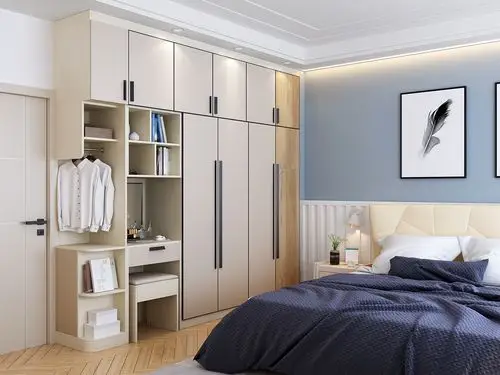 2020现代定制白茶木最新卧室衣柜衣橱