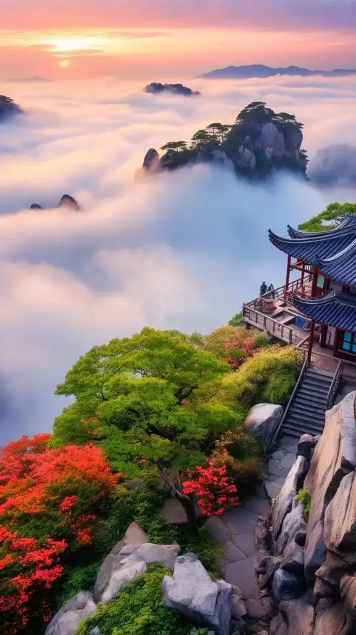 高处不胜寒,美景尽收眼底#治愈系风景 #人间仙境美如画 #治 - 抖音