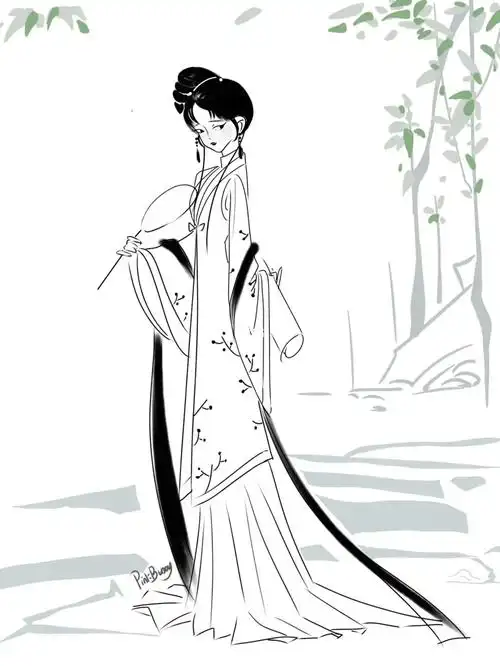 画画的日常  #林黛玉  #绘画日签