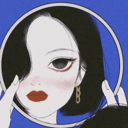 女生孤独伤感头像手绘