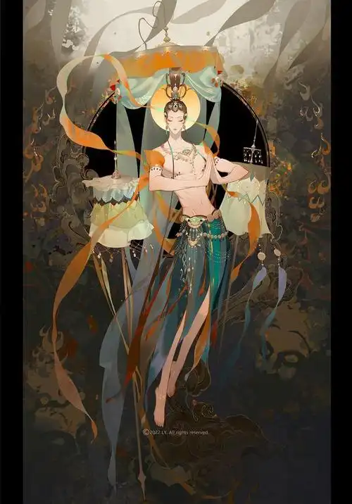 敦煌飞天男子系列