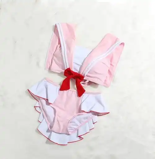日本美少女战士比基尼泳衣可爱水手服温泉泳装cosplay制服死库水
