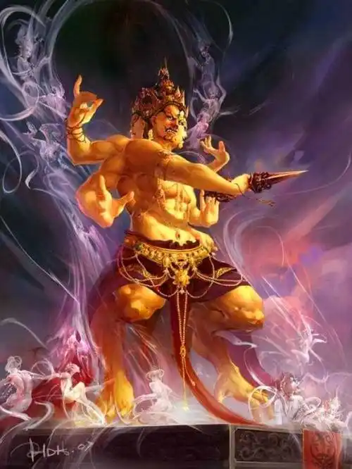 不动尊菩萨,梵音名号为acalanath.