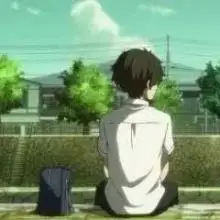 卡通头像带字背影头像