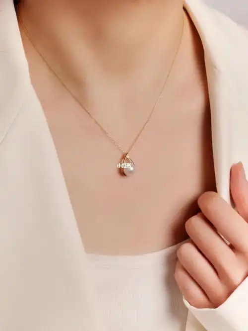 气质款珍珠吊坠78神仙亮度一眼沦陷