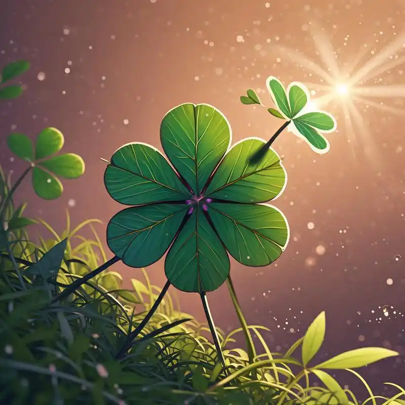 92四叶草头像,微信幸运标志!