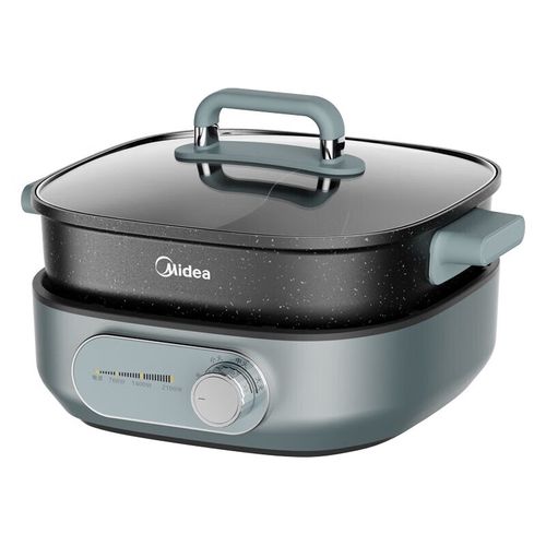 美的(midea) 多用途锅 电火锅6l大容量鸳鸯锅分体式家用多功能电热锅