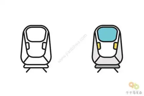 地铁的简笔画地铁的简笔画带颜色