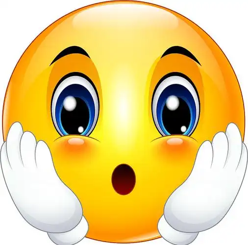 可爱的卡通表情惊讶图片