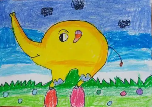 侯苹洛六岁(学儿童画一期)