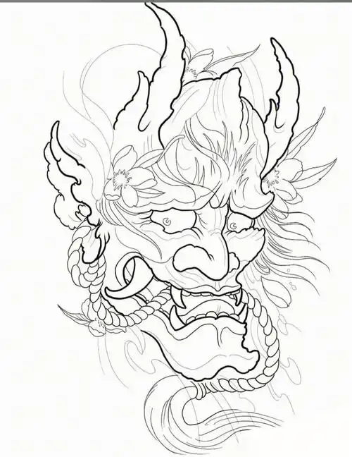 分享一组般若线稿