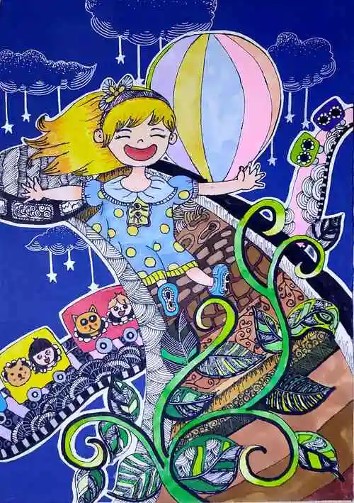 漫画儿童画十级