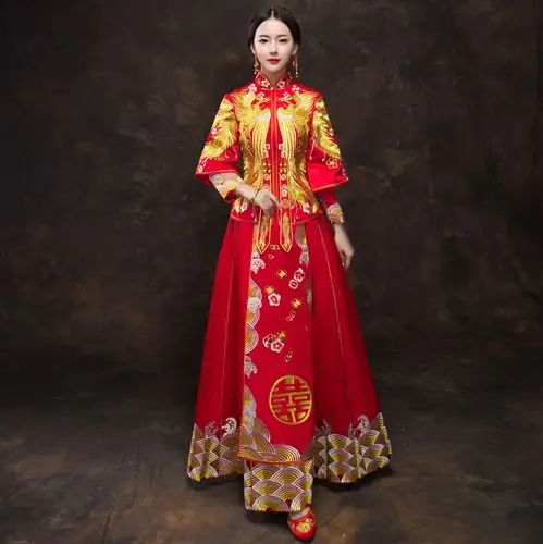 自带吉祥的中式婚礼服,你选对了吗