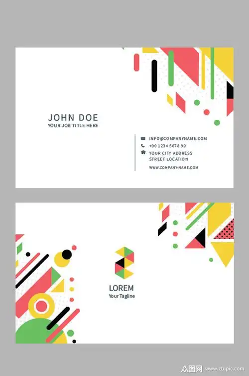 个性简约时尚创意名片设计模板