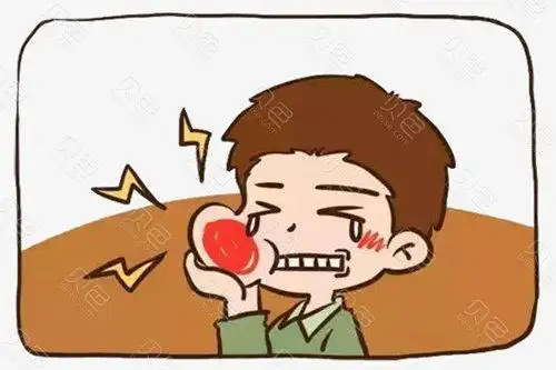 儿童牙疼卡通图