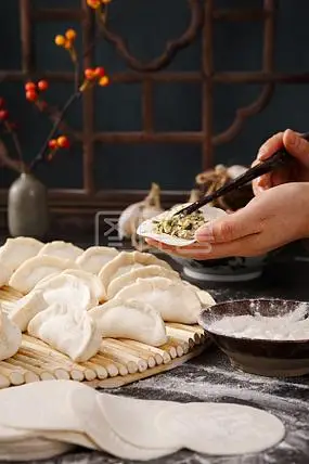 图怪兽原创元素  手工水饺