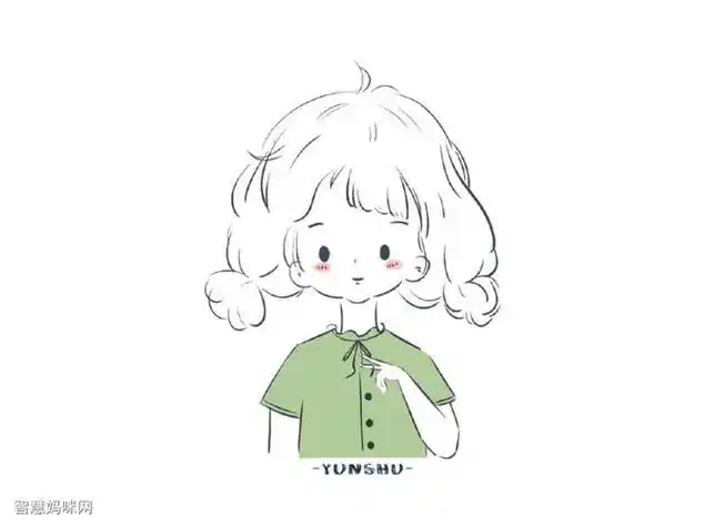 发布到  简笔画小女孩四简笔画纹身贴防水女持久小图案小清新ins风网