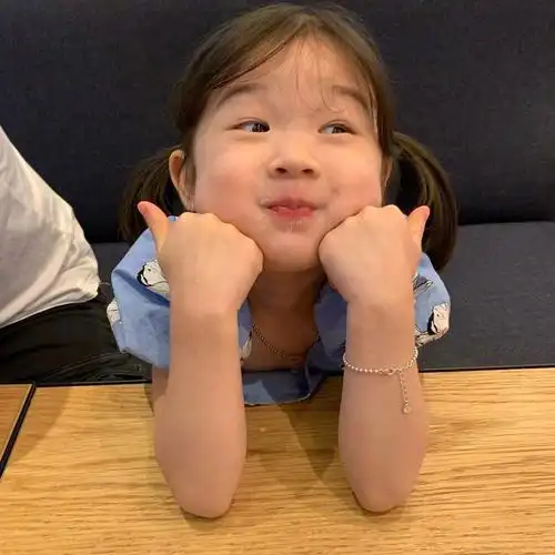 适合永久做头像的可爱韩国小女孩头像