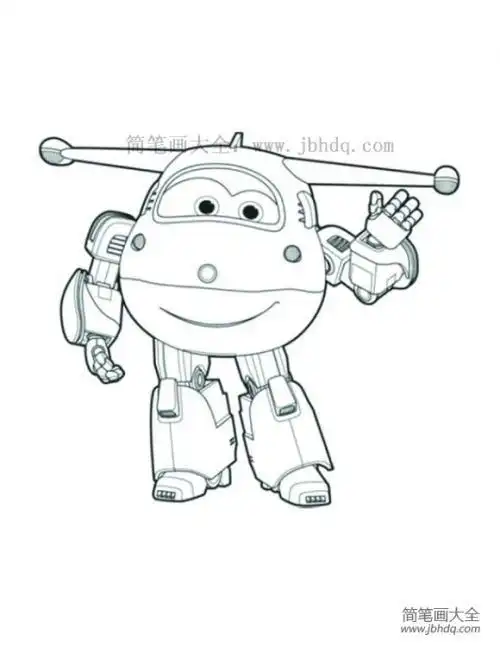 乐迪的飞机的简笔画