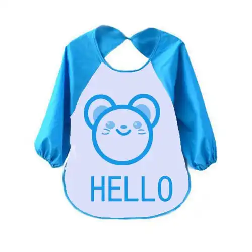 包邮 儿童反穿衣罩衣卡通图案婴幼儿饭衣 宝宝反穿衣饭兜