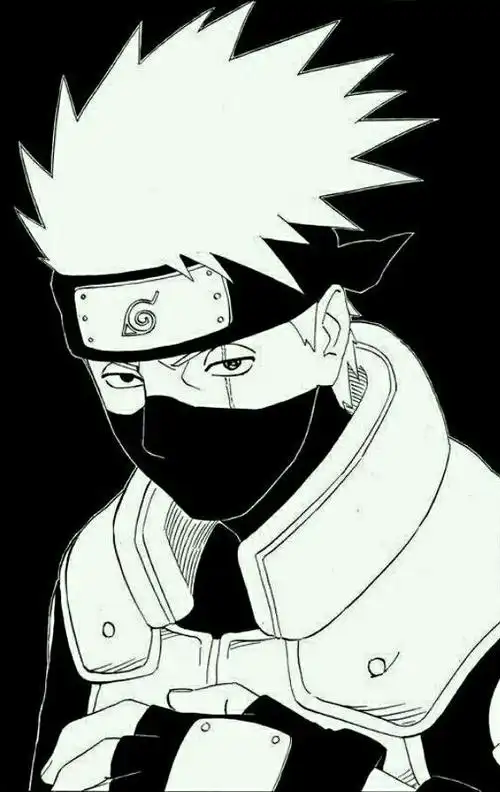 橡皮章素材火影忍者黑白卡卡西