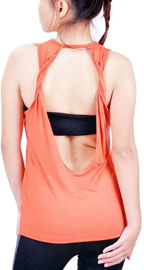 lofbaz 女士性感扭转后背瑜伽衬衫健身服运动背心