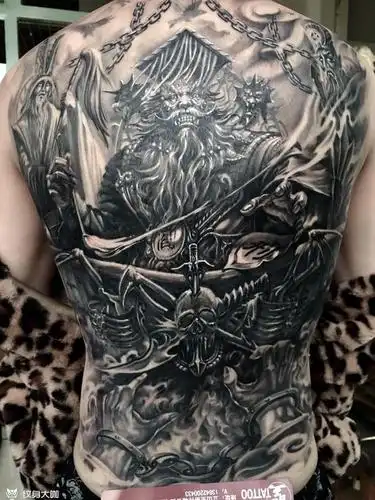 阎罗王_纹身图案手稿图片_鞍山纹身圣刺青林子的纹身作品集
