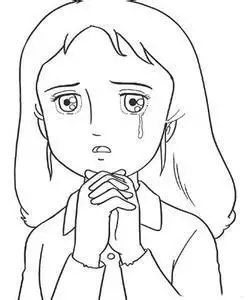 哭泣漫画人物简笔画