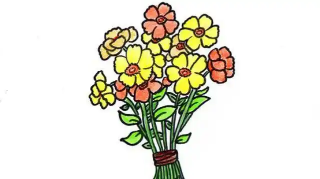 一束花图片简笔画一束花图片简笔画漂亮